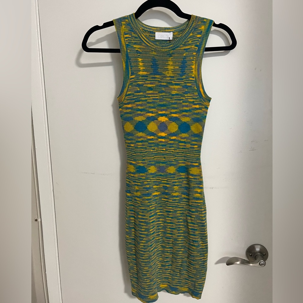Multicolor Knit Bodycon Dress
